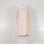 D Exterior Pink Dress With Yellow Pleated Insert