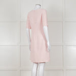 D Exterior Pink Dress With Yellow Pleated Insert