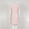 D Exterior Pink Dress With Yellow Pleated Insert