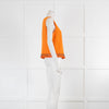 Emporio Armani Orange Sleeveless Top With Fringing
