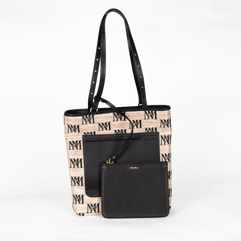 Max Mara Easy Logo Patterned Shoulder Bag