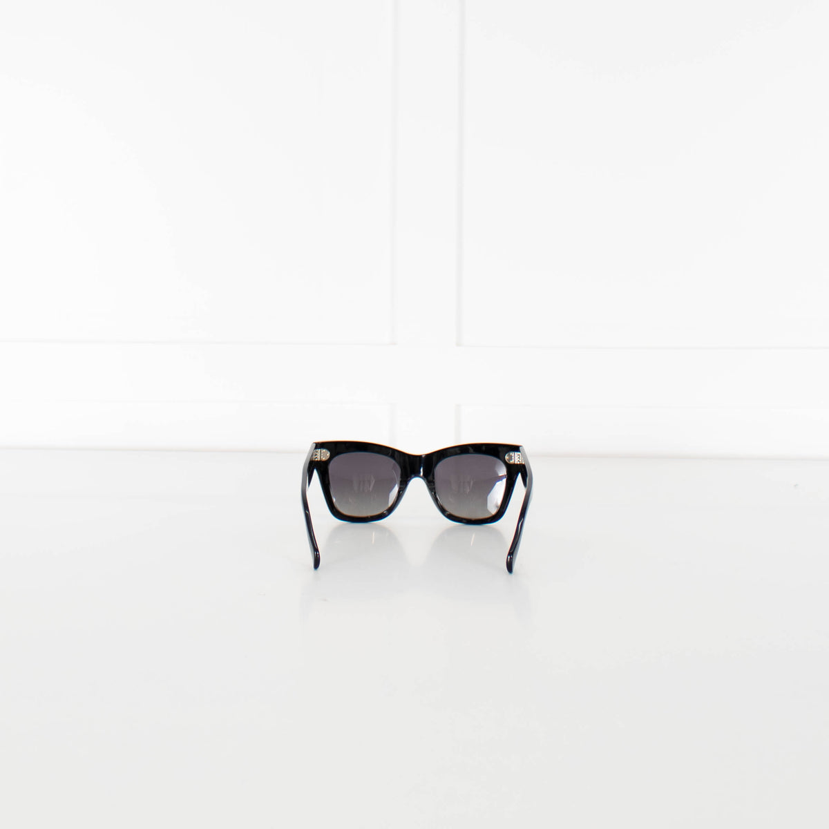 Celine black Acetate Wayfarer Style Sunglasses