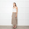 Theory Mushroom Tone Suede Aline Skirt