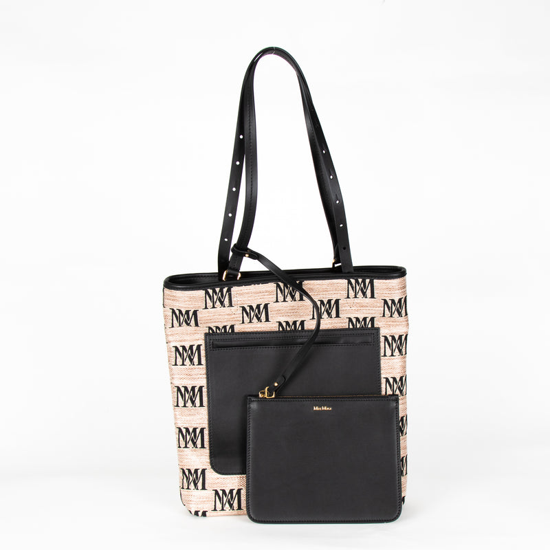 Max Mara Easy Logo Patterned Shoulder Bag
