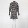 The Barbour Black Streak Black and White Dogtooth Coat