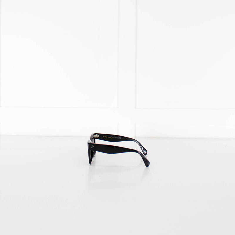 Celine black Acetate Wayfarer Style Sunglasses