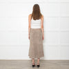 Theory Mushroom Tone Suede Aline Skirt