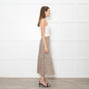 Theory Mushroom Tone Suede Aline Skirt