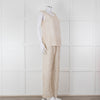 120% Lino Cream Gold Linen Sleeveless Top
