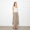 Theory Mushroom Tone Suede Aline Skirt