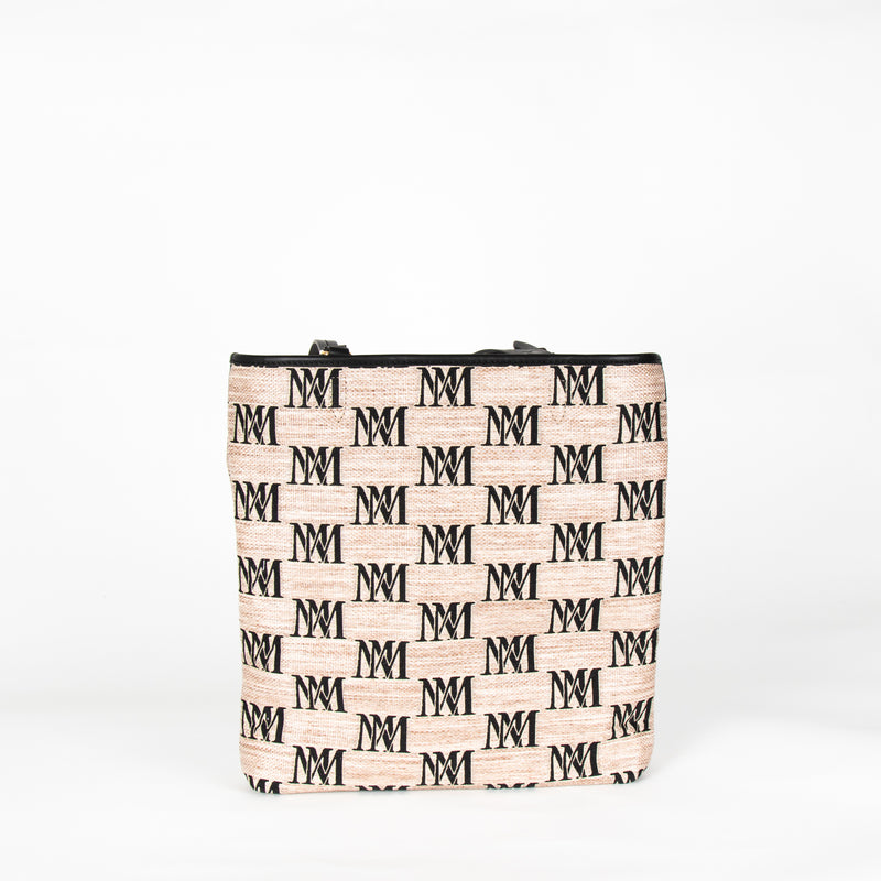 Max Mara Easy Logo Patterned Shoulder Bag