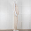 120% Lino Cream Gold Linen Trousers