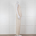 120% Lino Cream Gold Linen Trousers