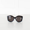 Balenciaga Black Acetate Cat Eye Sunglasses
