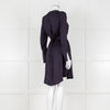 Philosophy Navy Viscose Collarless Mini Tunic Dress