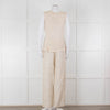 120% Lino Cream Gold Linen Trousers