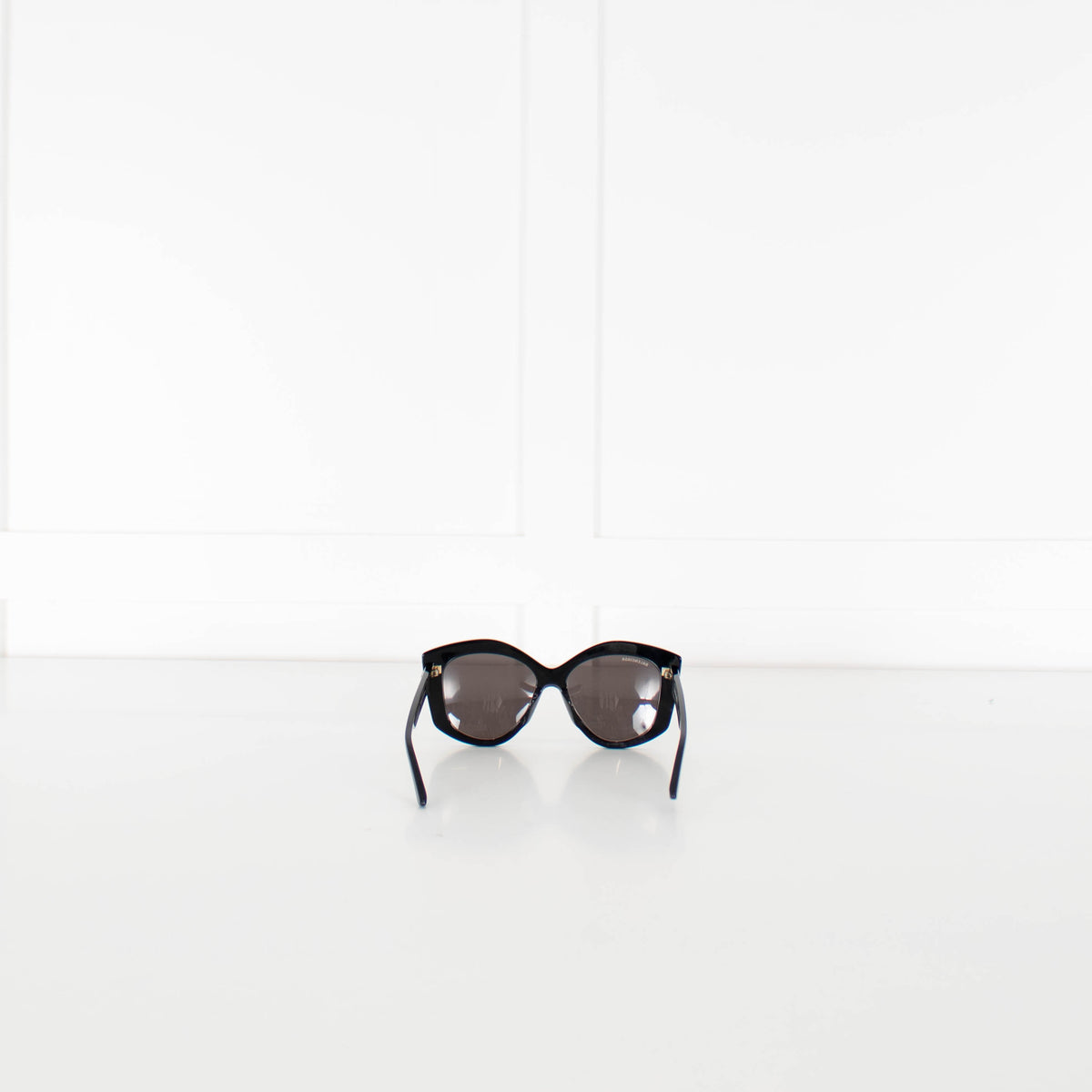 Balenciaga Black Acetate Cat Eye Sunglasses
