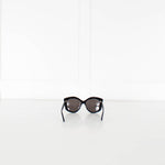Balenciaga Black Acetate Cat Eye Sunglasses