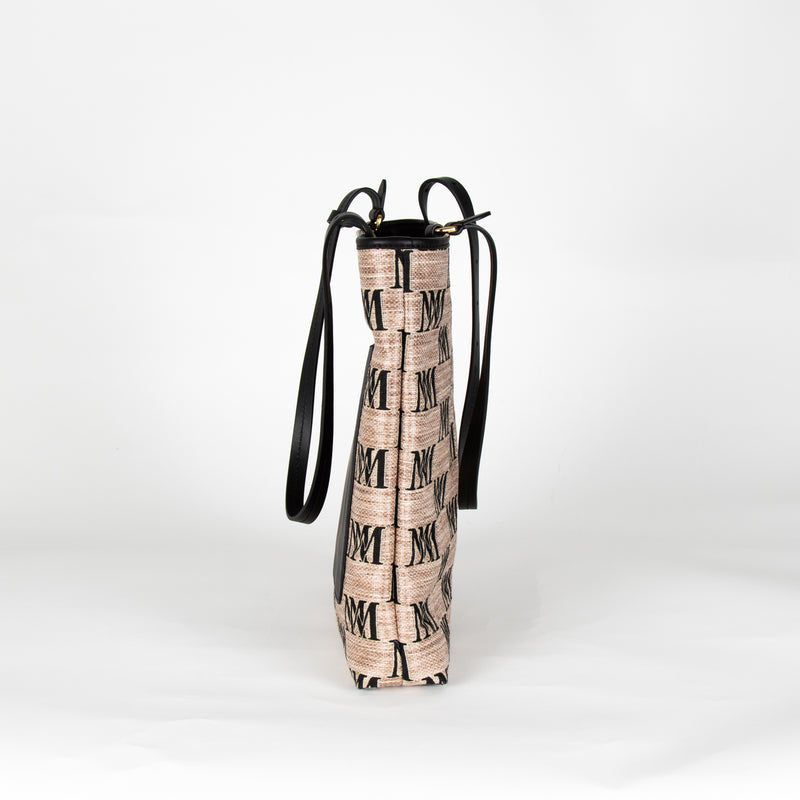 Max Mara Easy Logo Patterned Shoulder Bag