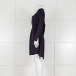 Philosophy Navy Viscose Collarless Mini Tunic Dress