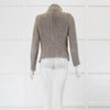 Iro Grey Thick Knit Zip Up Jacket