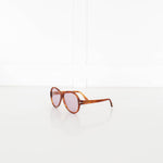 Tom Ford Brown Aviator Style Sunglasses With Purple Lens