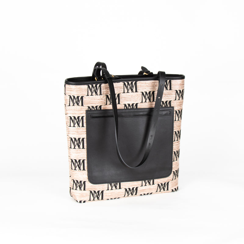 Max Mara Easy Logo Patterned Shoulder Bag