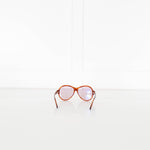 Tom Ford Brown Aviator Style Sunglasses With Purple Lens