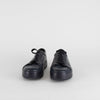 Max Mara Navy Blue Leather Lace Up Trainers