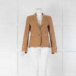 Strenesse Camel Cord Jacket with Silver Buttons