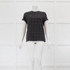 Brunello Cucinelli Grey T Shirt With Check Bead Detail