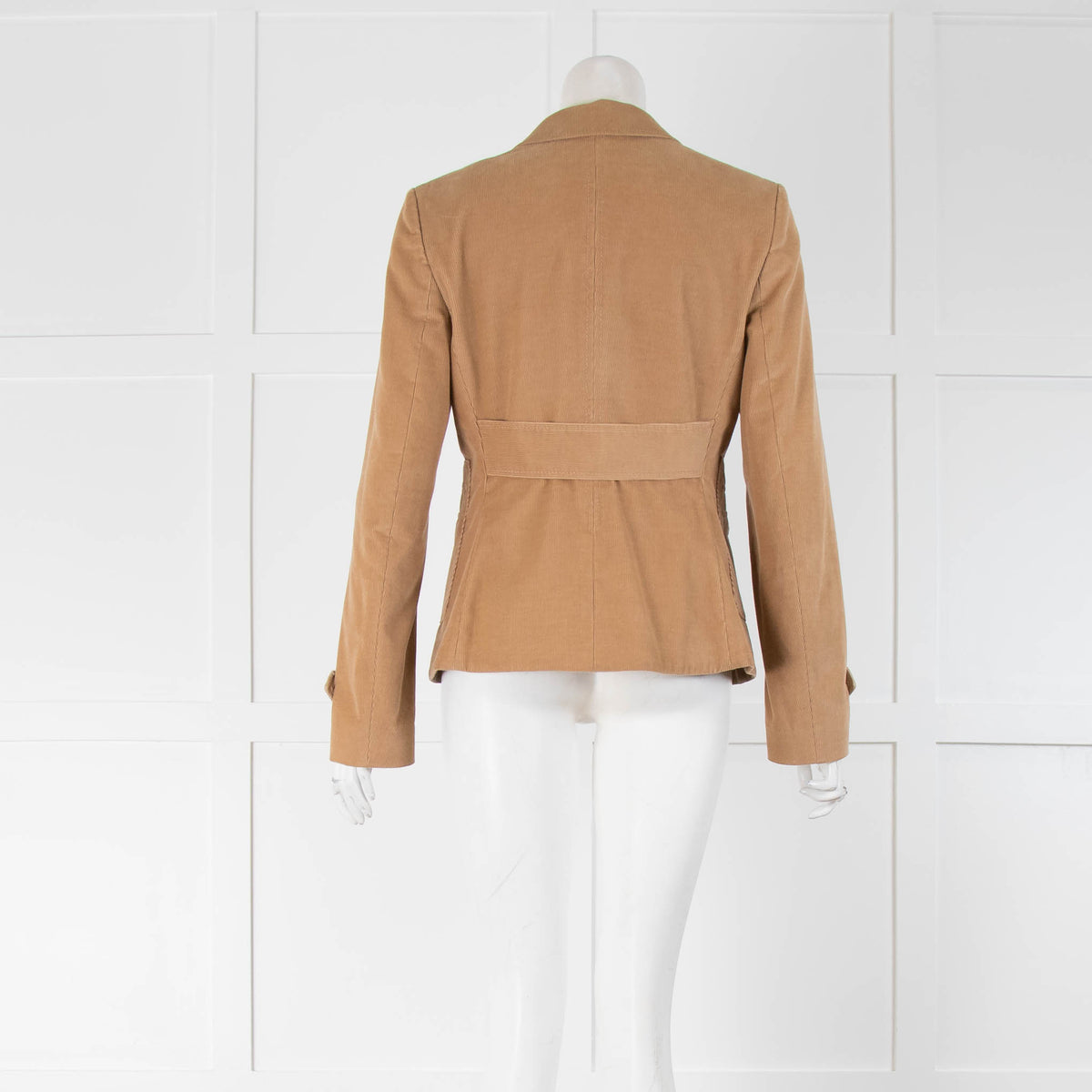 Strenesse Camel Cord Jacket with Silver Buttons