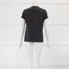 Brunello Cucinelli Grey T Shirt With Check Bead Detail