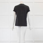 Brunello Cucinelli Grey T Shirt With Check Bead Detail