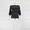Brunello Cucinelli Grey Off Shoulder TShirt
