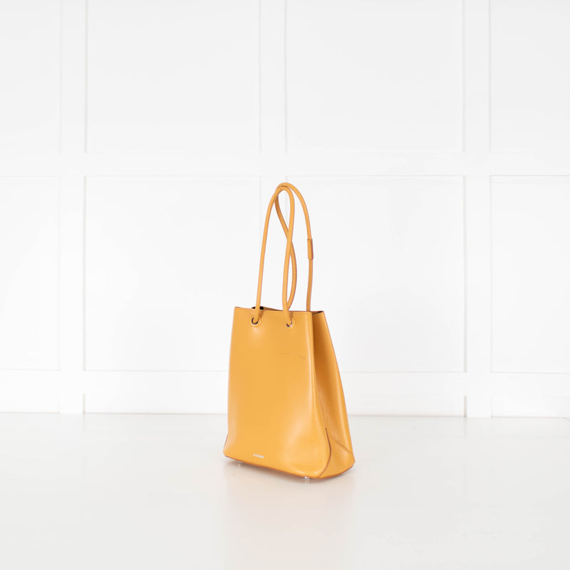 Jil Sander Yellow J-Shopper Tote