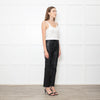Joseph Black Stretch Leather Straight Leg Trousers