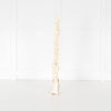 Adolfo Dominguez Cream Crossbody Bag with Chunky Bead Strap