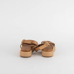 Inuovo Tan Sandal With Gold Disc