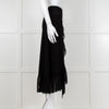 Ganni Black Ruffle Wrap Skirt