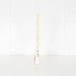 Adolfo Dominguez Cream Crossbody Bag with Chunky Bead Strap