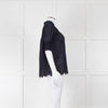 Me+Em Navy Broderie Anglaise Short Sleeve Blouse