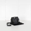 Maje Black Fringed Frame Handle Crossbody Bag