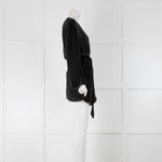 Retrofete Black Sequin Wrap Mini