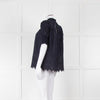 Me+Em Navy Broderie Anglaise Short Sleeve Blouse
