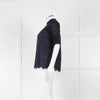 Me+Em Navy Broderie Anglaise Short Sleeve Blouse
