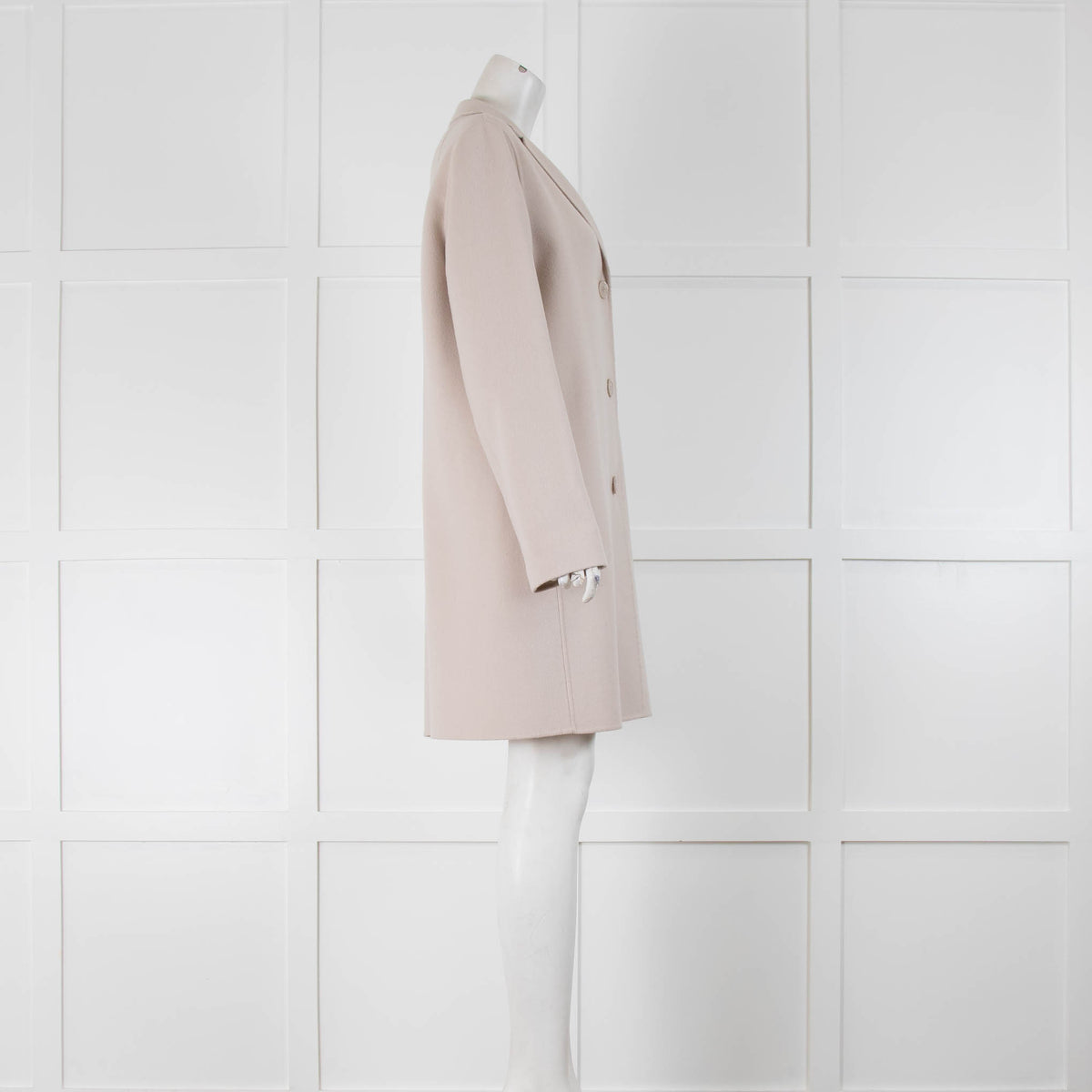 S Max Mara Putty Wool Coat