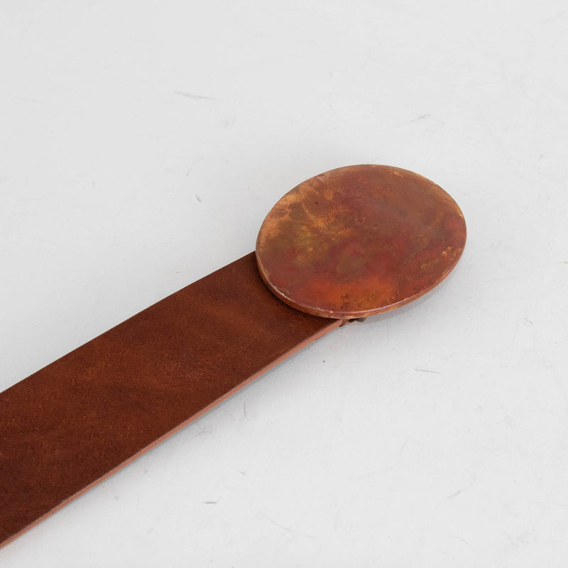 Maison Martin Mariela Tan Leather Belt