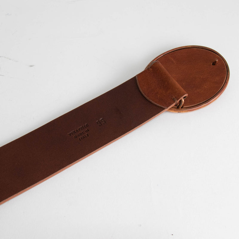 Maison Martin Mariela Tan Leather Belt