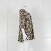Ba&sh Black With Green And Pink Floral Print V Neck Top